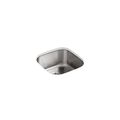 Kohler Kitchen Sink, Undermount Mount, 0 Hole, Stainless Finish 3335-NA